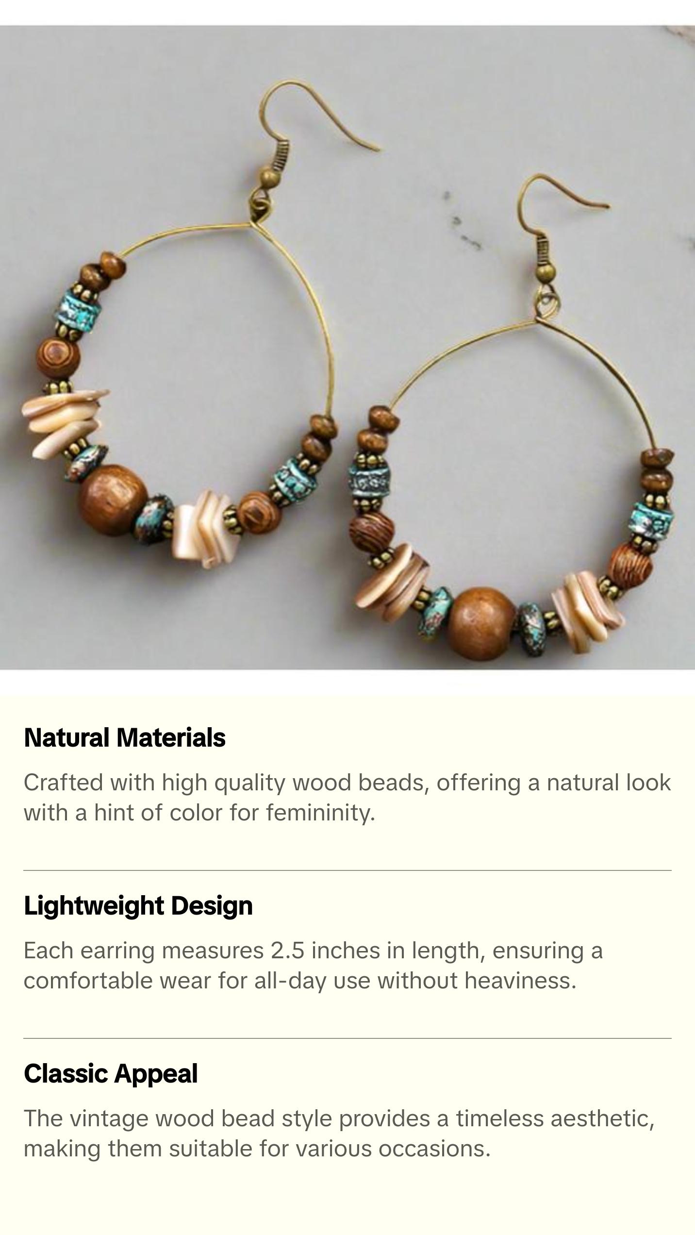 Bead Drop Earrings