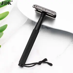 Unisex Manual Safety Shaver Razor, Classic Aluminum Net Design Zinc Alloy Blade, Hanging Type, Bestseller Cross-Border Shaving Tool