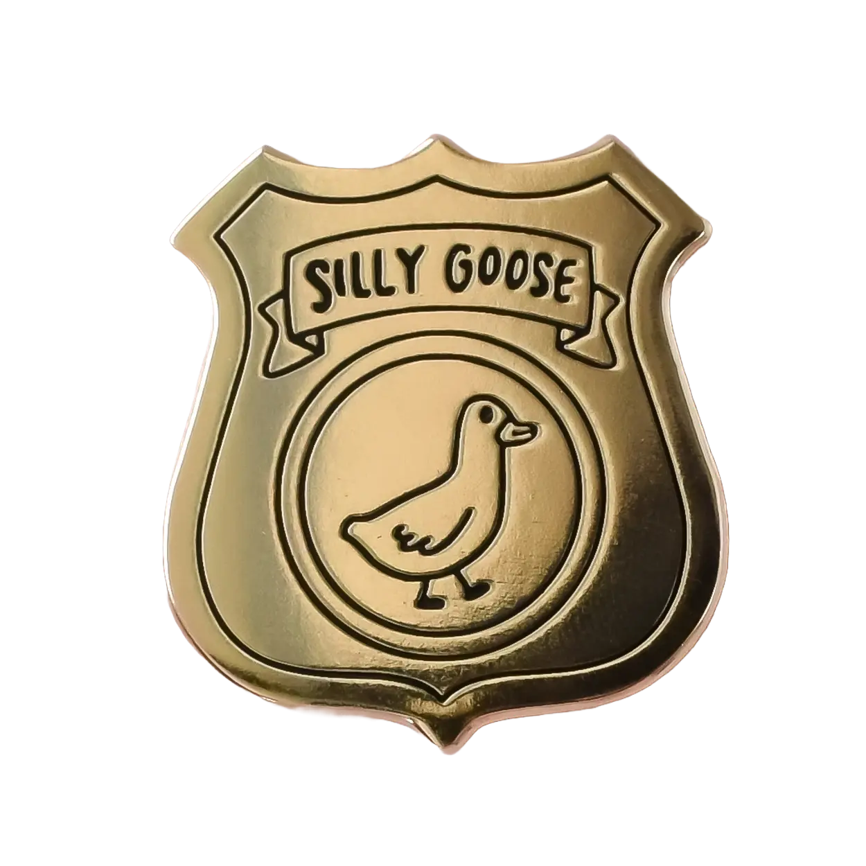 Silly Goose Badge Pin   Brooch; Personal pin