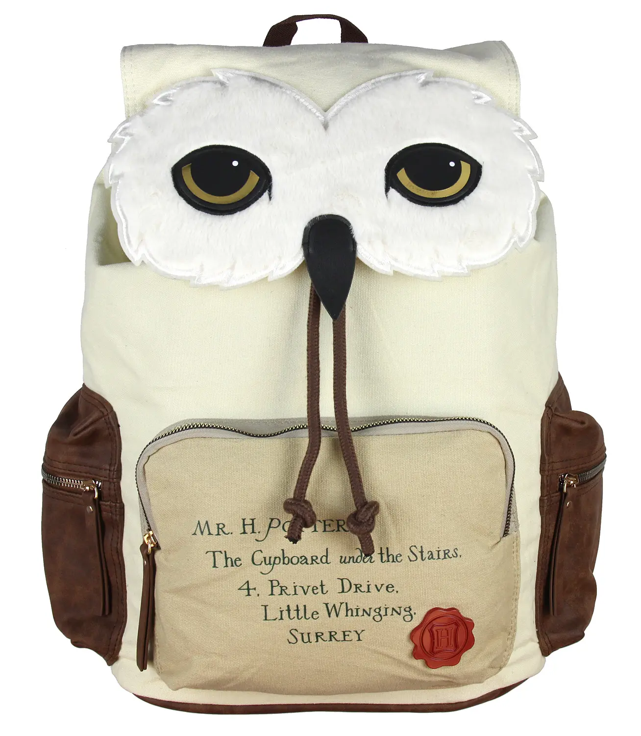 Harry Potter Hedwig Owl Hogwarts Letter Laptop Backpack, One Size College Laptop Daypack, School-Travel Computer Bag