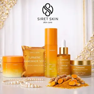 Siret Skin Set 5 pcs Tumeric Cosmetics - Soap,Oil, Body Butter, Dark Spot, Serum Vitamin | Worldcashop Usa