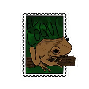 Puerto Rico, El Coqui Boricua Cut Stickers - PR, Boricua sello, US State Pride Sticker, Laptop Decal,