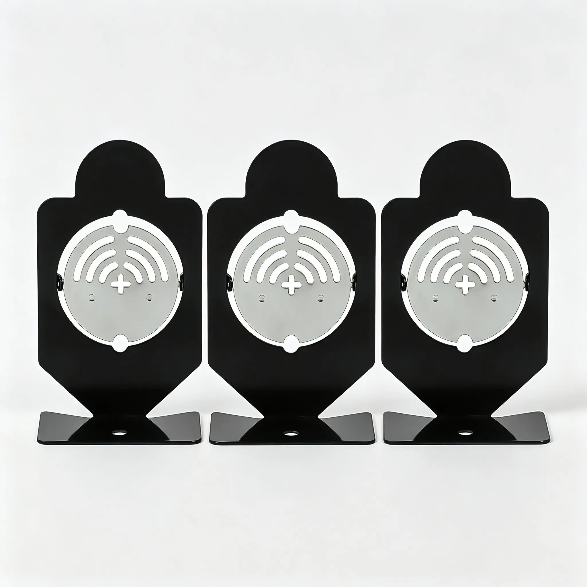 Rotating Steel Figure Target Toy for Foam Dart Blaster Practice Kids Training Game