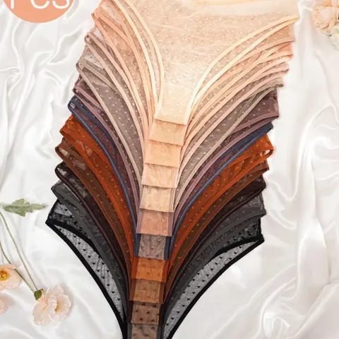 【Plus Size】all Over Heart Print Bow Front Sheer Thong, Pastel Underwear for Women, Soft Comfy Feminine Breathable Panty Thong Bottom for Daily Wear, Panties for Women, Women's Underwear for All Seasons, Medium