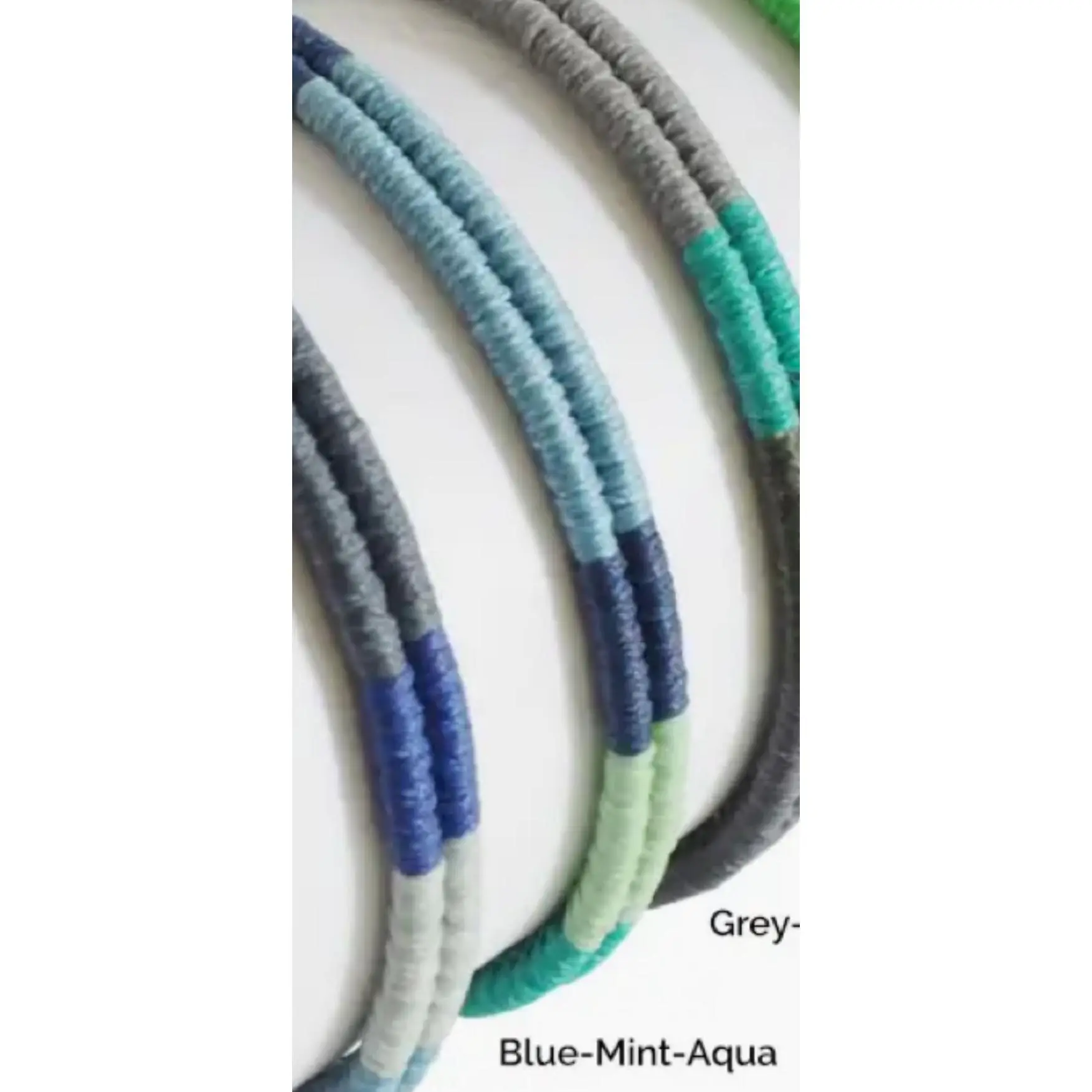 Men's Macrame Surfer Bracelet-Blue-mint-aqua