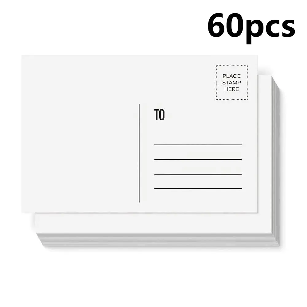 4x6 Inch Blank Postcard, 60pcs/set Postcard, DIY Printable Postcard, Office Stationery & Supplies for Home & School & Office