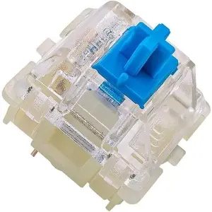 Cherry MX RGB Blue Key Switches Plate Mounted Tactile 60g Force Clicky Tactile SwitchesMX1A-L1NA for Mechanical Keyboard, with  Puller-10 Pack