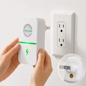 Plug-In Power Box with US Plug 2026 Updated Design, Compatible with 90–250V Input Range Multi Plug Outlet