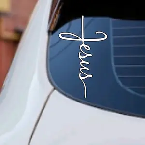 Jesus Decal Car Mirror Sticker, Mirror, Window Decorative Sticker, Vinyl Decal, Car Accessories