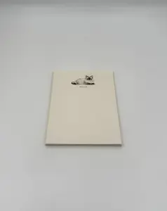 Cat Notecards – “MEOW” Reclining Blue-Eyed Cat – Set of 6 by Fable & Sage