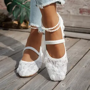 Women's Casual Square-Toe Flat Shoes Comfortable Lightweight Daily Footwear with Soft Lining Slip Resistant Outsole for Everyday Outings