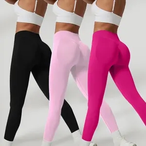 3 Pack Workout Leggings for Women Seamless Butt Lifting Leggings Compression Tummy Control High Waist Yoga Pants