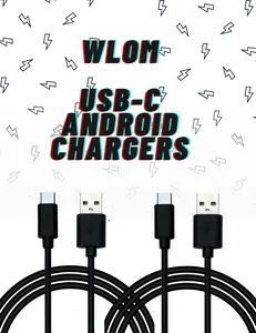 Fast Charging USB to Type-C Charger for Android Phones - Reliable and Convenient - Smartphone Electronic Device Cellphone Mobile Cable