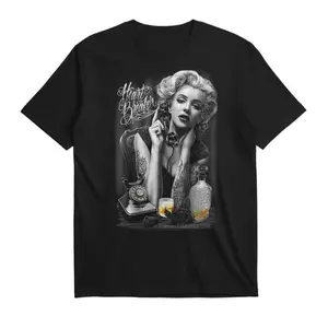 David Gonzales Art Dga Fresh Cuties Eye Candy Marilyn Monroe for Men and Women Unisex Loose Cotton T-shirt Perfect for Summer