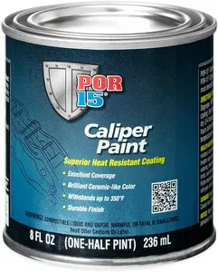 POR-15 Red Caliper Paint - 8 fl. Oz.- Superior Heat Resistant Coating - High Temperature Brake Caliper Paint