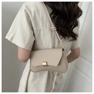 Elegant  Shoulder Bag with Knot Strap, Chic Flap Handbag for Daily Use