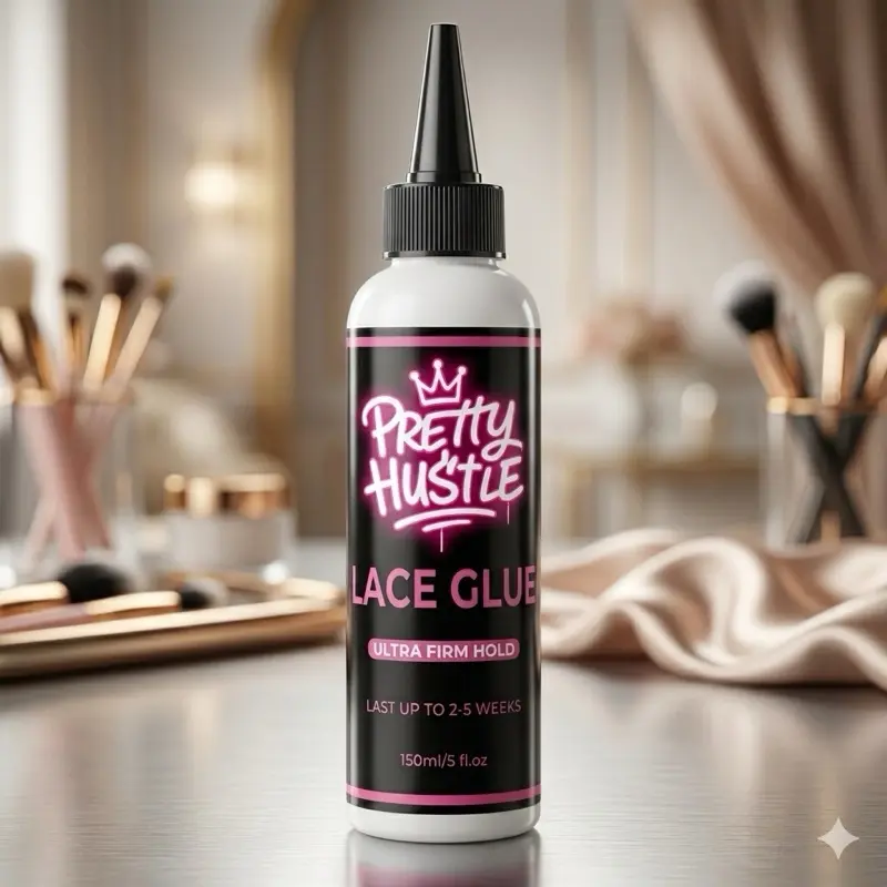 Lace Glue, 150 ML Invisible Strong-Hold Adhesive for Lace Frontal Wigs, Water-Resistant & Long-Lasting Formula
