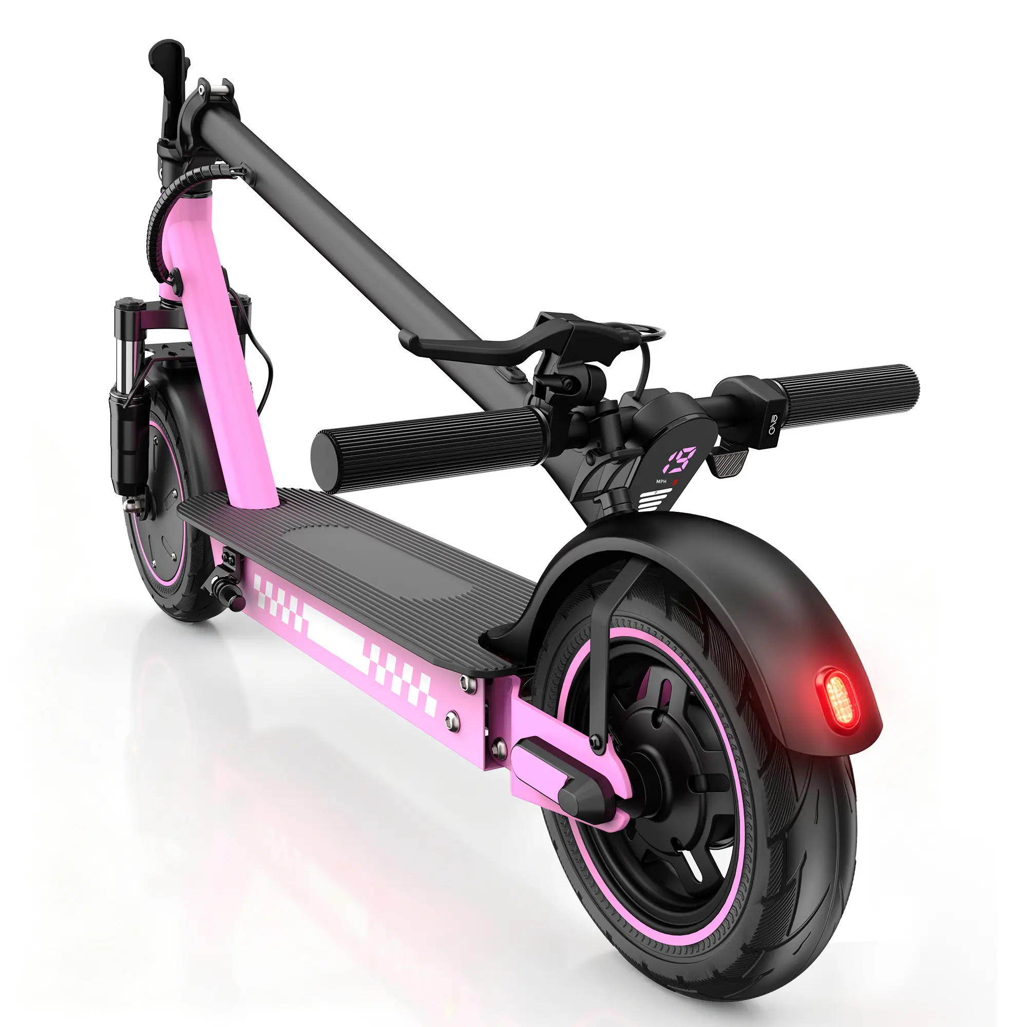 Powerful Foldable Electric Scooter for Adults & Teens - 500W Peak Power Motor, 21 mi Long Range, 10 in Tires (Sports & Outdoor Scooters Equipment)