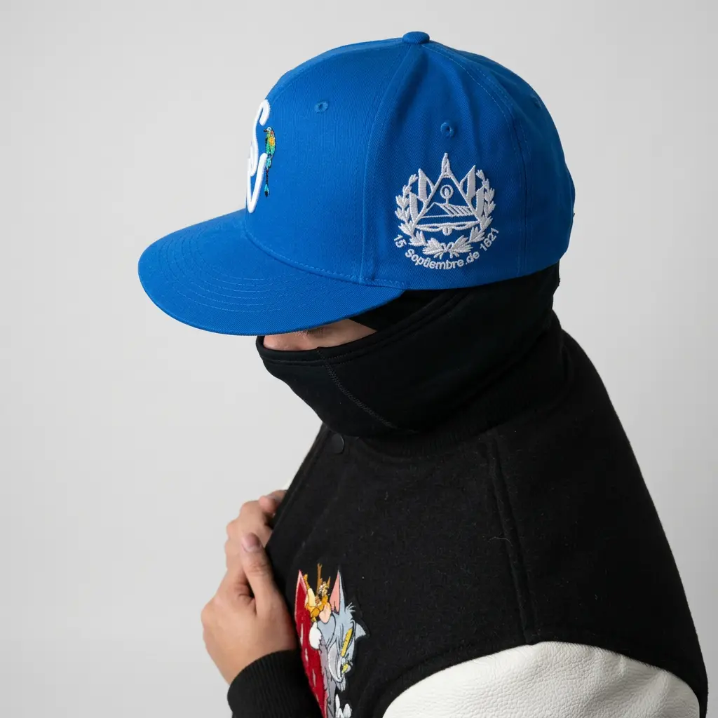 Gorra Salvadoreña SV Bordado 3D con Torogoz | Regalo Premium! Sticker UV DTF resistente al agua