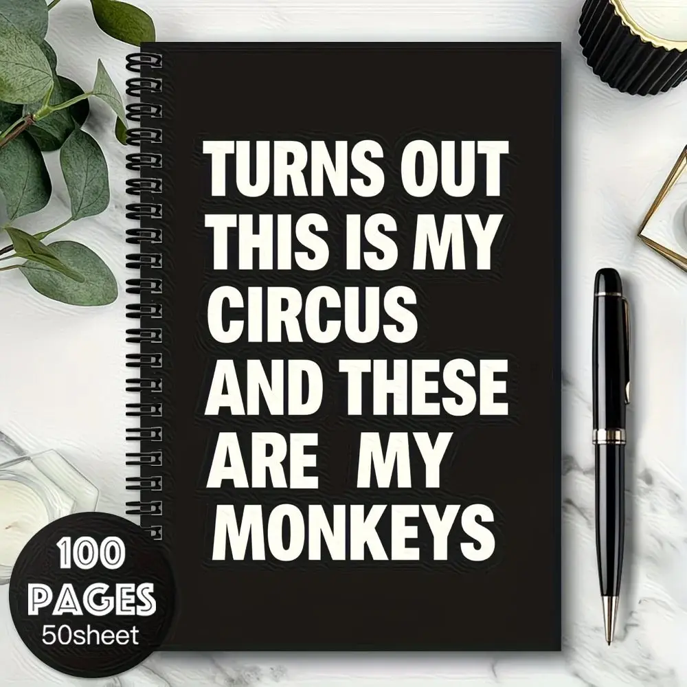 Humorous Spiral Soft Cover Notebook Stationary for To-Do Lists, Daily Planning, Meeting Notes, Ideal Gift for Doctors, Nurses, Parents, Colleagues, Friends, Funny Notebooks