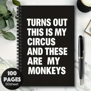 Humorous Spiral Soft Cover Notebook Stationary for To-Do Lists, Daily Planning, Meeting Notes, Ideal Gift for Doctors, Nurses, Parents, Colleagues, Friends