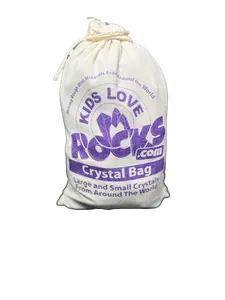 Crystal Mining Bag, Contains:  Quartz, Amethyst, Carnelian, Labradorite, Amazonite, Septarian and break your own Geodes!