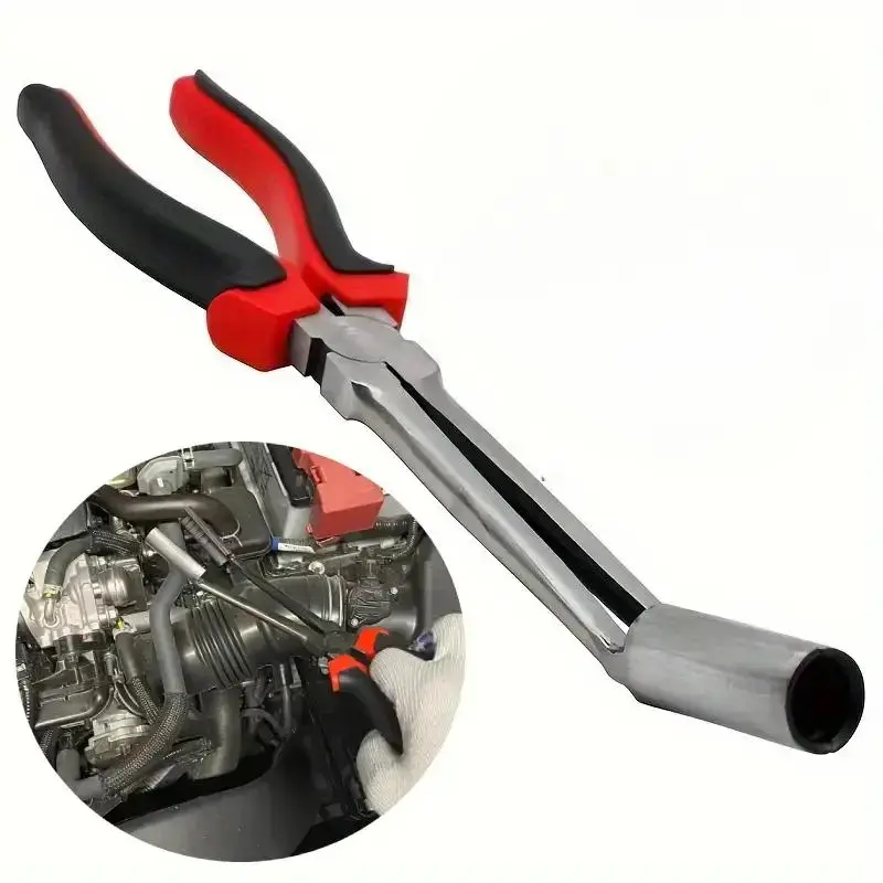 Car Spark Plug Wire Removal Plier, Multipurpose High Pressure Engine Cable Removal Clip Tool, Spark Plug Boot Removal Tool, Professional Car Engine Ac