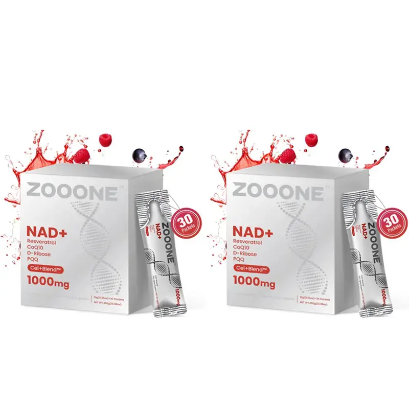 FLASH SALE-ZOOONE NR1000 - NAD+ Berry - Infused Drink Mix: Aids Skin Aging, Boosts Energy & Focus - 30 Pack - Daily Health Essential-T1