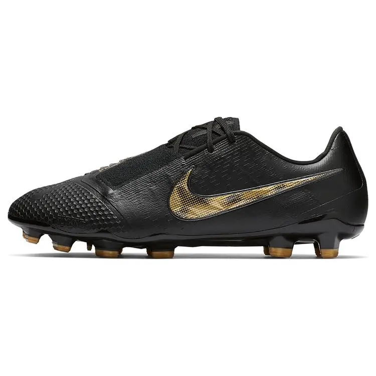 NIKE Unisex Phantom Venom Elite FG Football Cleats - Black Gold, Durable, Non-Slip Soccer Shoes (Style Code: AO7540-077), Football Cleat