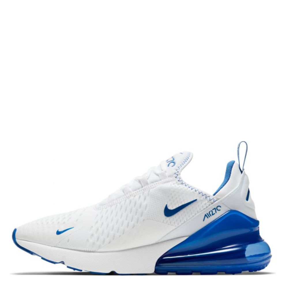Nike Air Max 270 White Royal Blue DH0268-100 Mens Athletic Sneakers New