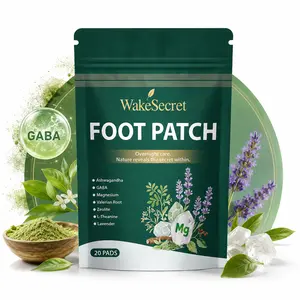 WakeSecret Natural Foot Patch – Promote Relaxation, De-Stress & Sleep Support | Overnight Herbal Foot Detox Patch with Warming Care to Soothe, Refresh & Rebalance Feet – Ashwagandha, Lavender, Magnesium, GABA, Valerian Root