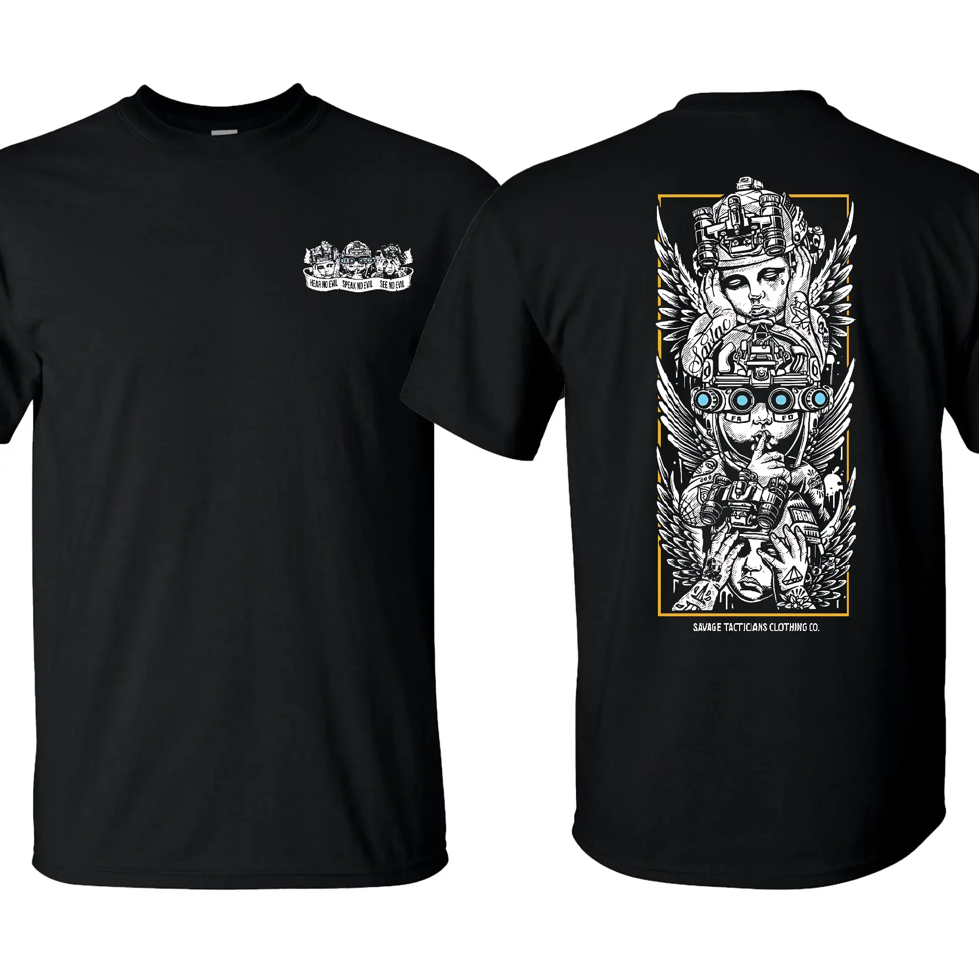 Men's Graphic Proverb T-Shirt, Casual Military Style Streetwear, 100% Cotton, Soft Breathable Short Sleeve
