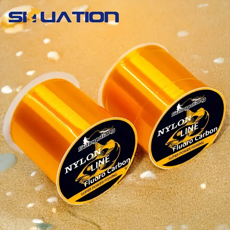 SHIIUATION Nylon Fishing Line (500M/546YDS), Ultra Soft Low Stretch Spool for Saltwater Fishing - Main & Auxiliary Use, 6-40LB Options, Nylon Line, Fishing Equipment