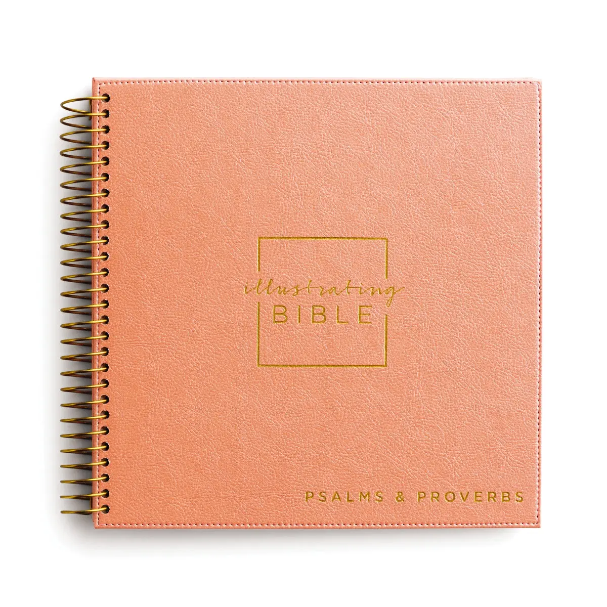 NIV, Spiral-bound Illustrating Bible: Psalms & Proverbs, Leathersoft Spiral, Coral: Draw, Write, and Reflect Your Way Through Scripture
