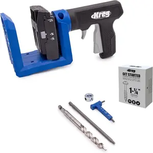 Kreg Pocket-Hole Jig - KPHJ520PRO2 -  Model -  Carpentry & Woodworking Tool - For Materials 1/2-1 1/2 Inches Thick - Includes 60 Pocket-Hole Screws