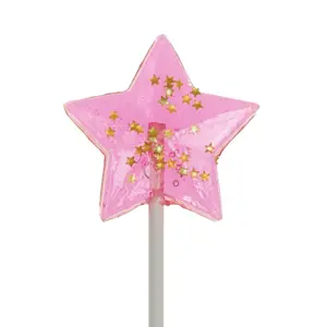 Starry Pink Star Lollipops - Watermelon (24 Pieces)