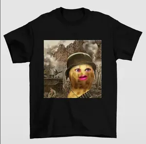 The Burnt Peanut Meme Graphic Tee Viral Internet Trend Funny Homage Shirt - Vintage Graphic Tee – Menswear & Womenswear – Streetwear Tops – Casual Cotton Crewneck Shortsleeve T-shirt