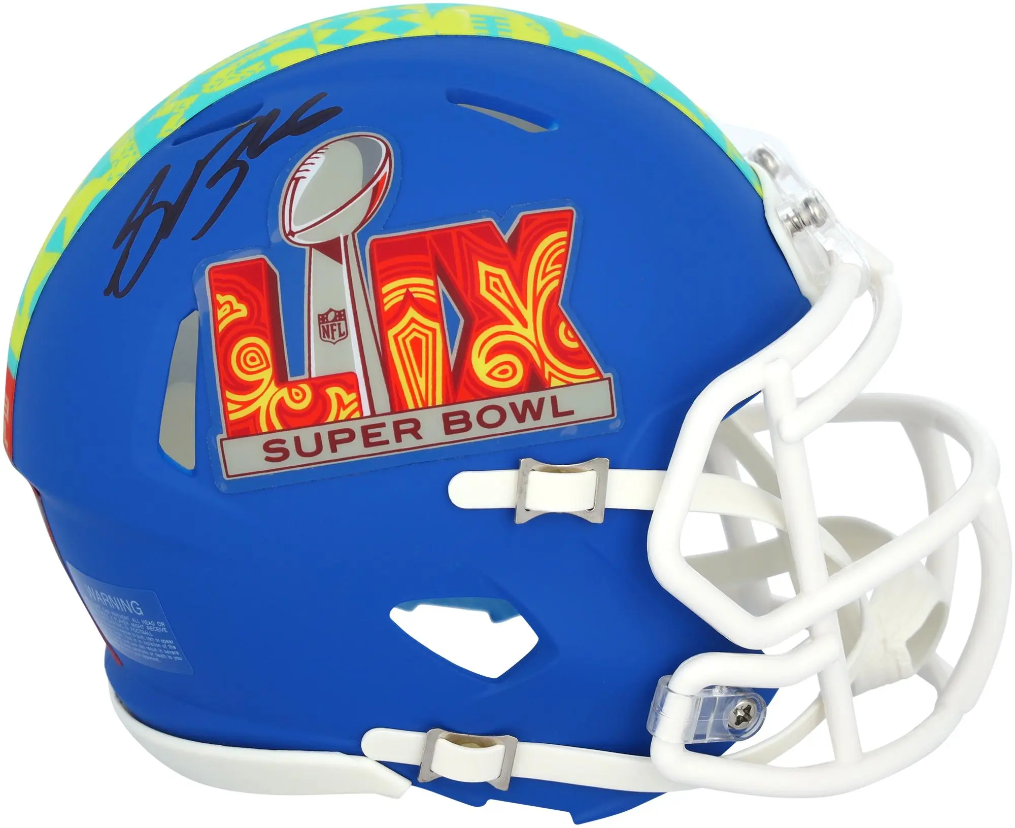 Saquon Barkley Philadelphia Eagles Autographed Riddell Super Bowl LIX Event Mini Helmet - Fanatics Authentic Certified