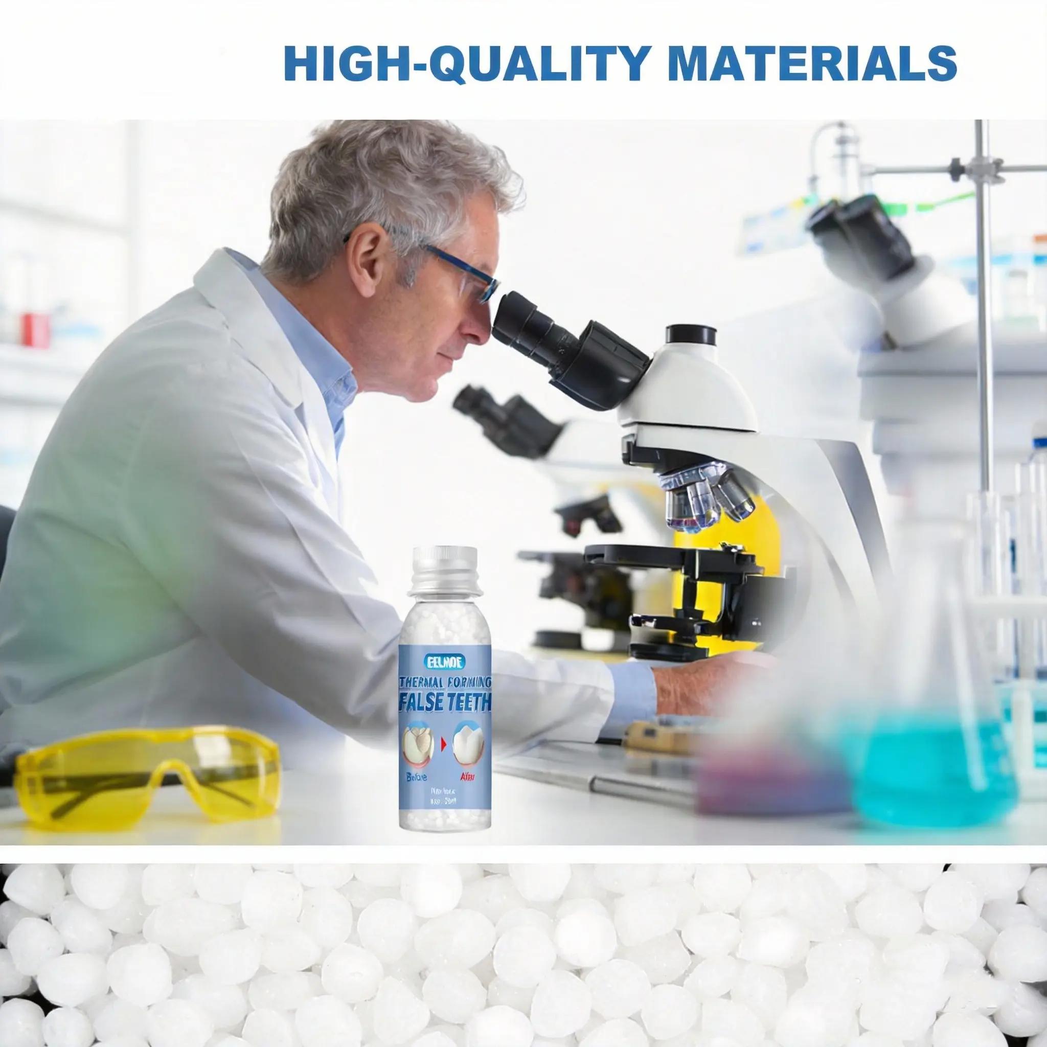 Moldable False Teeth, Teeth Repair Kit,Comes with 4 repair tools,Veneer teet,Shapeable Denture RepairPellets for Broken Teeth & Missing Teeth-Oral Care Product | Ideal for Films, TV Programs, Halloween, Various Dance Parties, Cosplay, Oral Gel