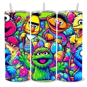 The Muppets 20 oz Tumbler - BPA Free, stainless steel, Leak proof, durable, with clear lid