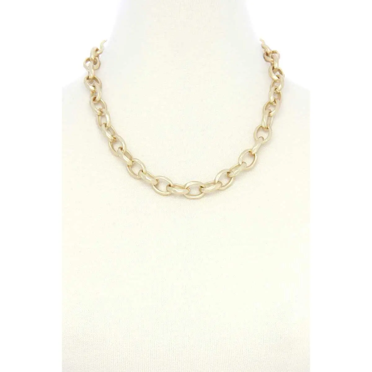 Circle Link Metal Necklacecircle Link Metal Necklace