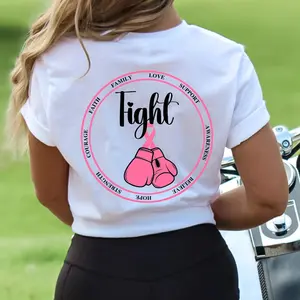 Breast Cancer Awareness T-Shirt, Breast Cancer Tee, Pink Ribbon Hoodie, Breast Cancer Survivor TShirt, Cancer Gifts For Women