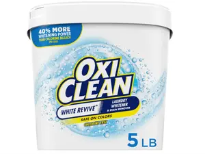 OxiClean White Revive Laundry Whitener and Stain Remover Powder, Alternative to Bleach for Laundry, 5 lb