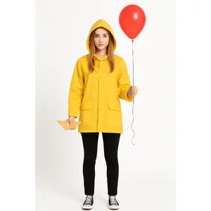Adult Georgie Raincoat Costume Set from IT Movie
