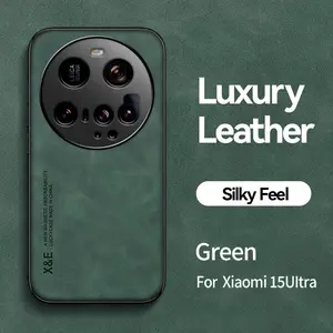 Magnetic Leather Case For Xiaomi 15 Ultra Xiaomi15Ultra 5G Shockproof Silicone Soft Case Cover Protection Protective