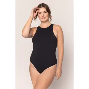 Sleeveless High Neck Bodysuit