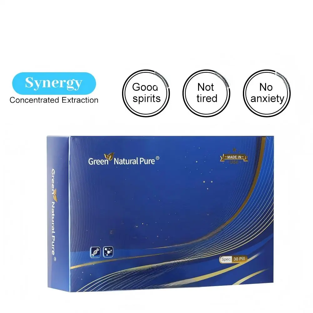 Green Natural Pure Herbal Compound Supplement / 1g — Contains 8 Natural Ingredients — 30 Capsules-15 Green Natural Pure Herbal Compound Supplement / 1g — Contains 8 Natural Ingredients — 30 Capsules-15