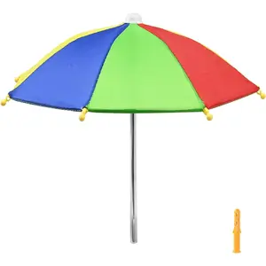 Feeder Umbrella,  Picnic Table Umbrella for Outside, Replacement Mini Umbrella for  (Multicolour)