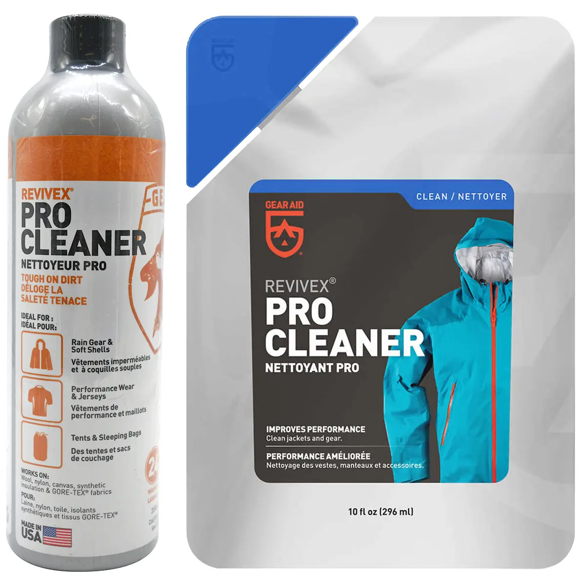Gear Aid Revivex Outdoor Outerwear Pro Cleaning Liquid - Gentle Wash, Breathable Fabric Safe, Residue-Free Baby & Maternity Laundry Detergent