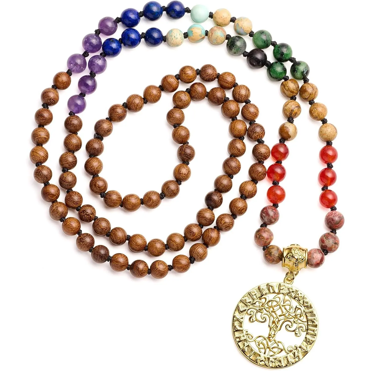 Viking Compass - Wooden beads